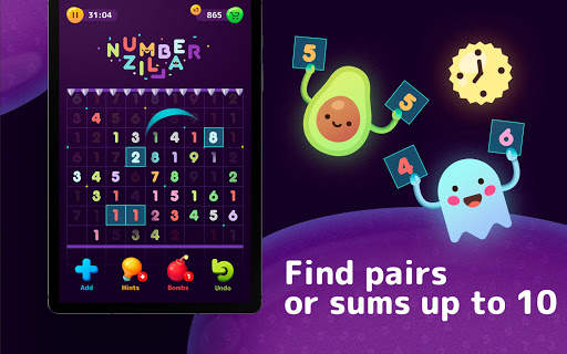 Numberzilla - Number Games 8 تصوير الشاشة