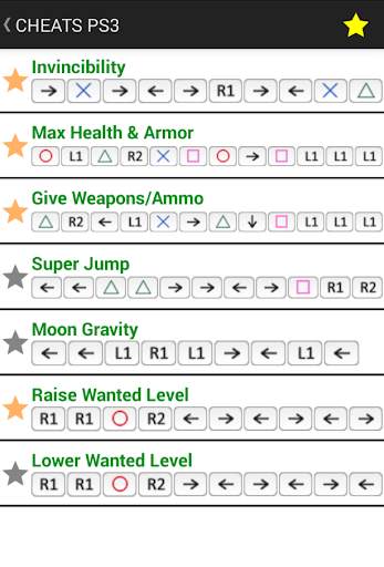 Cheats GTA 5 screenshot 2