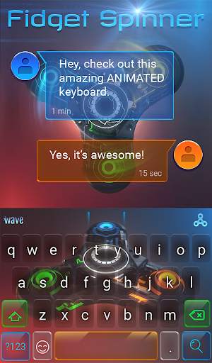 Spinning Animated Keyboard   Live Wallpaper स्क्रीनशॉट 3