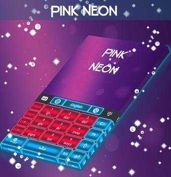 Pink Neon Keyboard GO screenshot 3