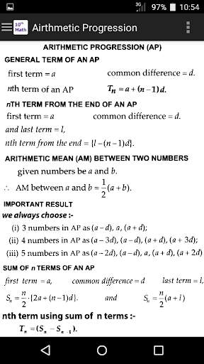 10th Class Math Formula screenshot 3