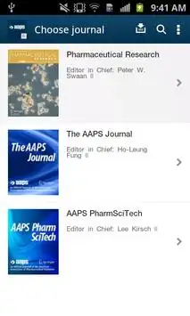 AAPS Journals screenshot 1