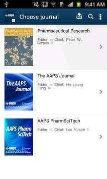AAPS Journals screenshot 1