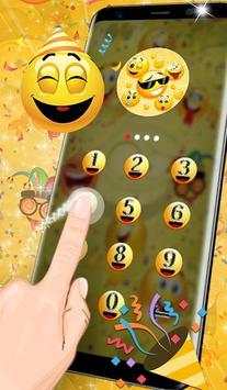 3D Emoji Fun Lock Theme screenshot 2