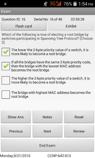 CCNP Switch Exam Simulator screenshot 3