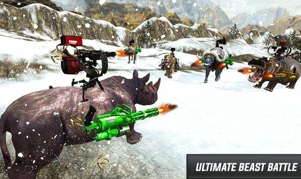 Angry Wild Beast-Crazy Animal fighting screenshot 1