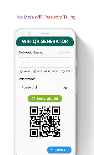 WiFi QR Code Generator 2023 screenshot 3