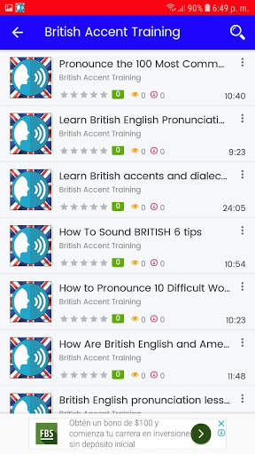 British Accent Training screenshot 4