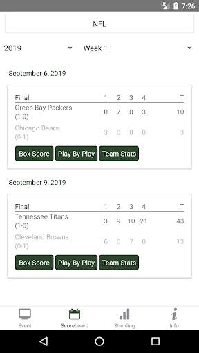 Live Stream for NFL 2021 Season screenshot 1