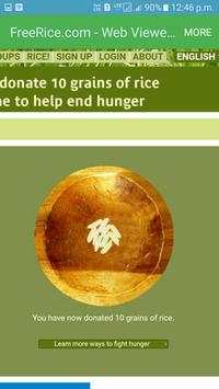 FreeRice.com - Web Viewer App screenshot 2