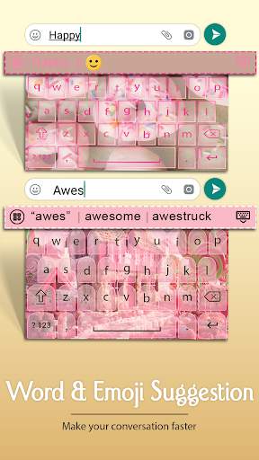Sweet Pink Keyboard screenshot 3