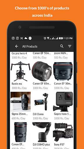 GoCamle - The Camera Renting App screenshot 2