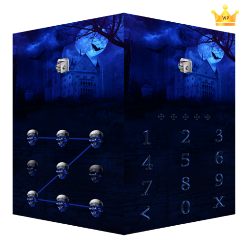 AppLock Live Theme Dark Castle – Paid Theme icon