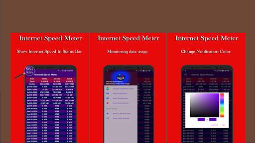 Internet Speed Meter ( Data Traffic Monitoring ) скриншот 6