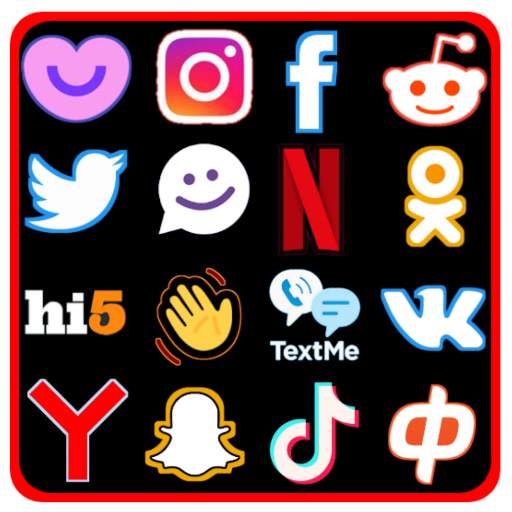 All Social Media & Social Networks Apps- Worldwide 1.6