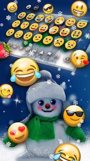 Winter Snowman Keyboard Theme screenshot 4
