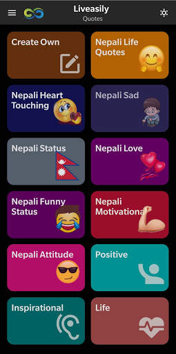Liveasily Nepali Status and Quotes with Editor screenshot 2