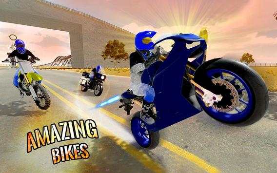 Crazy Bike Rider Stunt Race 3D screenshot 5