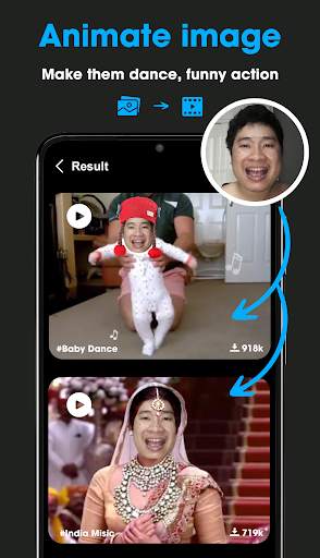 Add Face To Video Reface video screenshot 2
