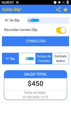Saldo Bip! скриншот 2