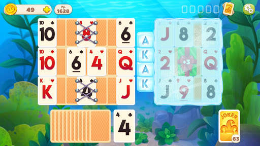 Undersea Solitaire Tripeaks скриншот 8