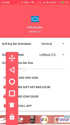 Soft Key / Navigation bar screenshot 1