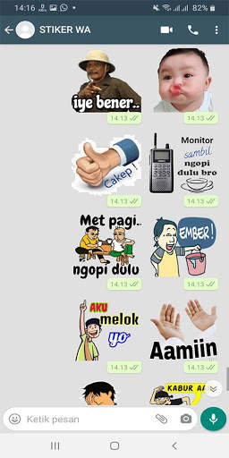 Stiker Wa Perang Gambar Lucu WAStickerApps screenshot 3
