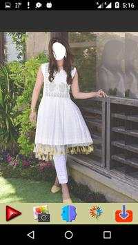 Women White Frock Selfie screenshot 2