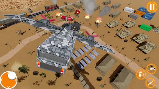 Army Robot Bus Simulator : Transport Mission Game screenshot 7