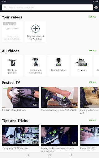 Festool How-to App 15 تصوير الشاشة