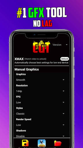 CGT - GFX Tool & Game Booster for PUBG screenshot 1