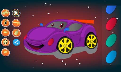 Car coloring and dress up screenshot 5