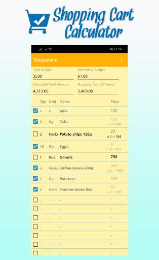 Shopamore  Shopping List, Budget & Expense Tracker screenshot 4