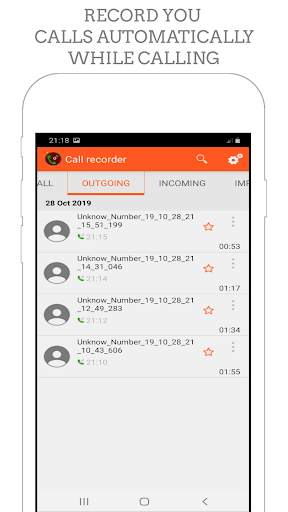 All Call Recorder Lite 2020 screenshot 1
