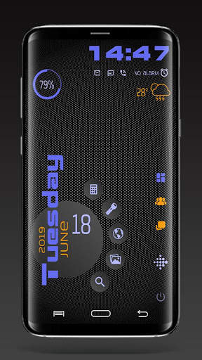 Тема DarkCircles для Total Launcher screenshot 2