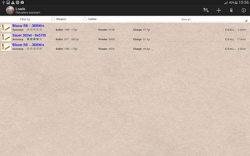 reloaders assistant screenshot 1