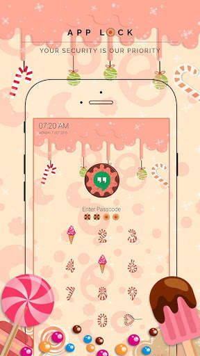 AppLock Candy Cream Theme screenshot 2