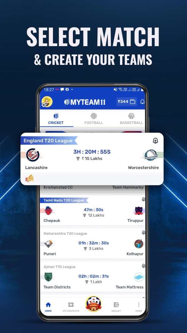 MyTeam11: Fantasy Cricket App screenshot 2