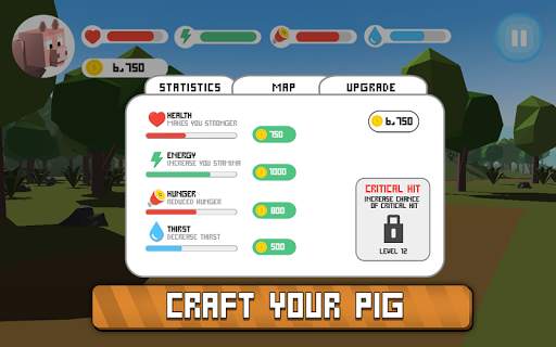 Blocky Pig Simulator 3D screenshot 4