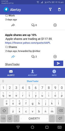 Alertzy - push notifications screenshot 2