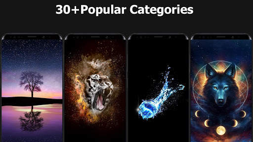 Hot live wallpapers HD cool black phone background screenshot 5