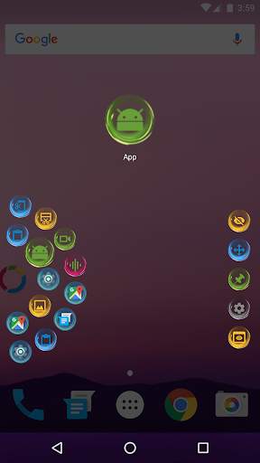fooView Theme - Mysterious Blue screenshot 2