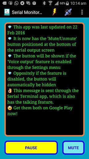 Talking Serial Monitor (FREE) screenshot 1