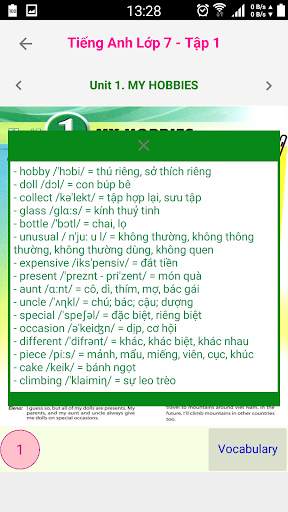Tieng Anh Lop 7 Moi - Tap 1 screenshot 4