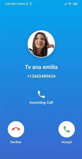 Tv Ana Emilia fake video call screenshot 2