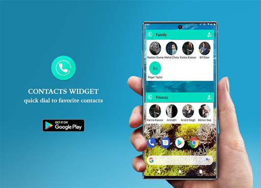 Contacts Widget - Quick Dial Widget - Speed Dial screenshot 1
