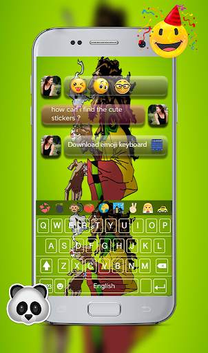 Weed Reggae Emoji Keyboard - cartoon Weed keyboard screenshot 2