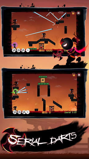 Shadow Stickman Ninja-legends war shooting battle screenshot 1