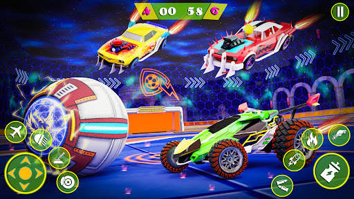 Rocket Car: Car Ball Games screenshot 2
