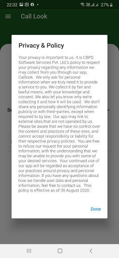 Call Look screenshot 1